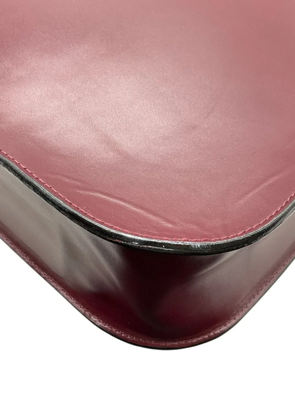 Chanel Vintage Burgundy Leather Shopper Tote